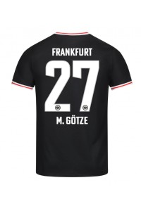 Eintracht Frankfurt Mario Gotze #27 Jalkapallovaatteet Vieraspaita 2023-24 Lyhythihainen